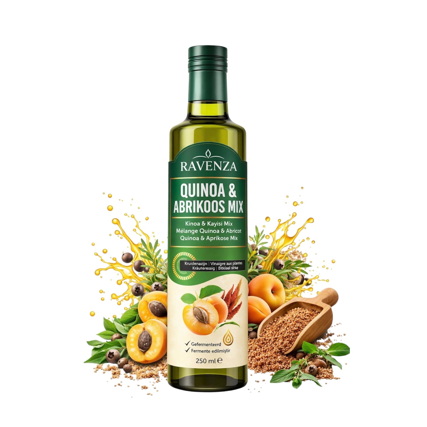 Ravenza Quinoa&Abrikoos Mix Azijn - 250ml