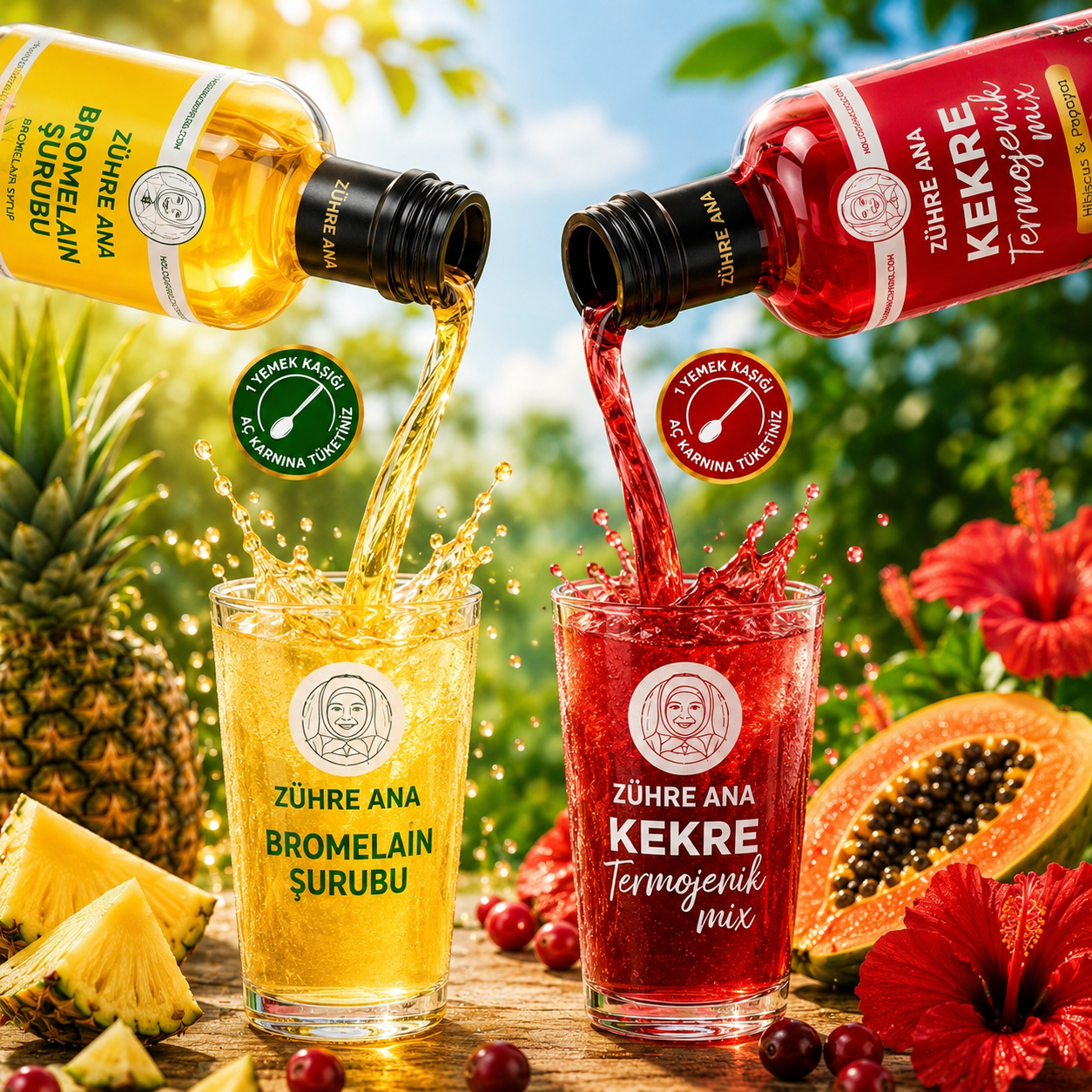 Zühre Ana Kekre Termojenik Mix + Bromelain Şurubu | Voordeelverpakking