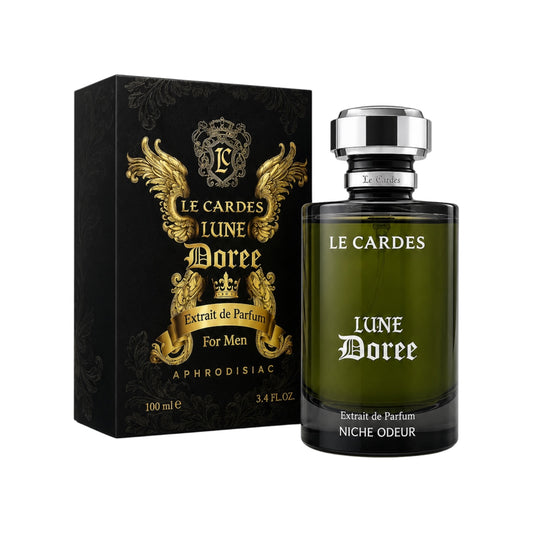 Le Cardes Lune Dorée Extrait de Parfum 100 ml – Luxe Herenparfum met Warme Oriëntaalse Geurnoten