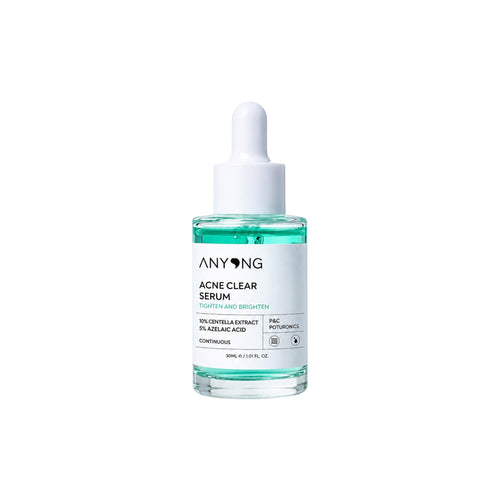 Anyong Acne Clear Serum - 5% Azelaïnezuur - 10% Centella Asiatica - Tegen Onzuiverheden - Kalmerend Gezichtsserum - 30 ml