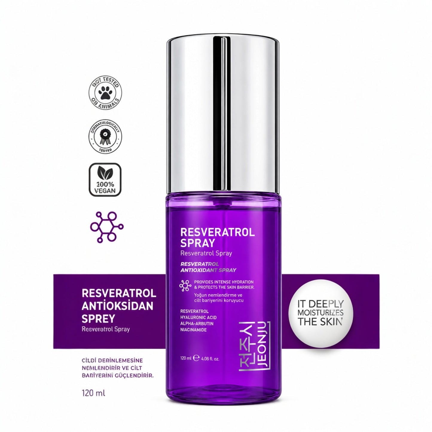 Jeonju Resveratrol Antioxidant Spray 120 ml