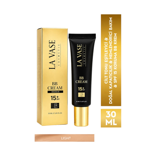 La Vase BB Cream Light - BB Crème SPF 15 - Egaliserend - Hydraterend - Natuurlijke Dekking - 30 ml