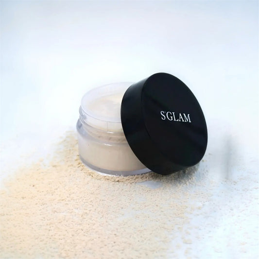 S’GLAM Loose Baking & Setting Powder – Transparante Fixeerpoeder | Matte Finish