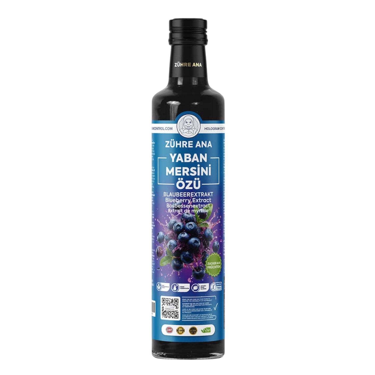 Zühre Ana Yaban Mersini Özü – Natuurlijke Bosbessenextract Siroop 640g | Zonder Toegevoegde Suiker