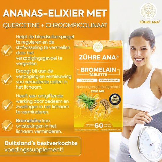 Zühre Ana Bromelain Tabletten 1250 mg – 60 Tabletten