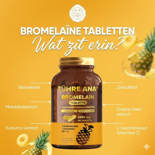 Zühre Ana Bromelain Tabletten 1250 mg – 60 Tabletten