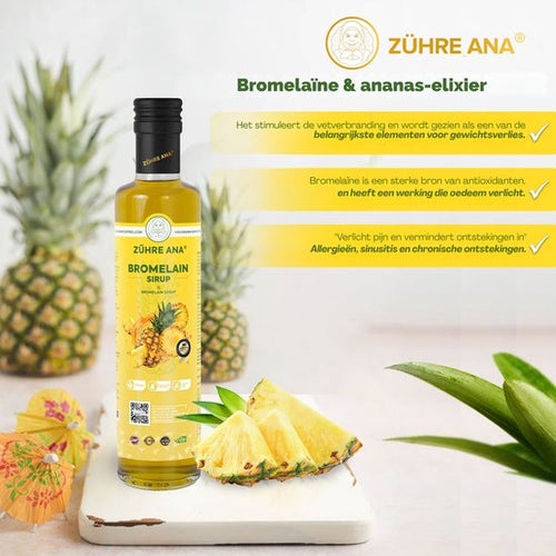 Zühre Ana Bromelaïne Voordeelpakket – Bromelaïne Siroop 150 ml + Bromelaïne Capsules 680 mg