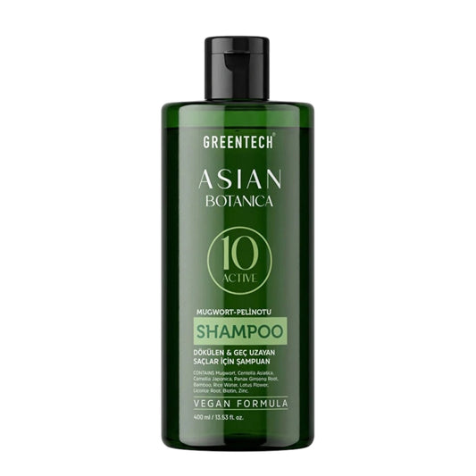 Greentech Mugwort & Asian Botanical 10x Active Shampoo – 400ml | Anti-Haaruitval & Groei