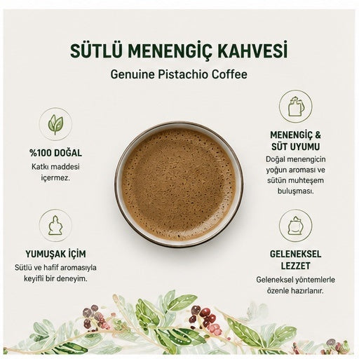 Shazel Sütlü Menengiç Kahvesi 200 g – Traditionele Pistachekoffie met Melk