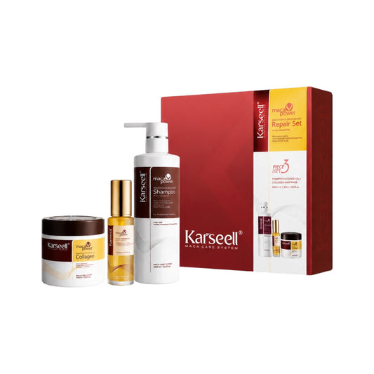 Karseell Collageen Haarmasker + Shampoo + Arganolie – Complete Gift Set
