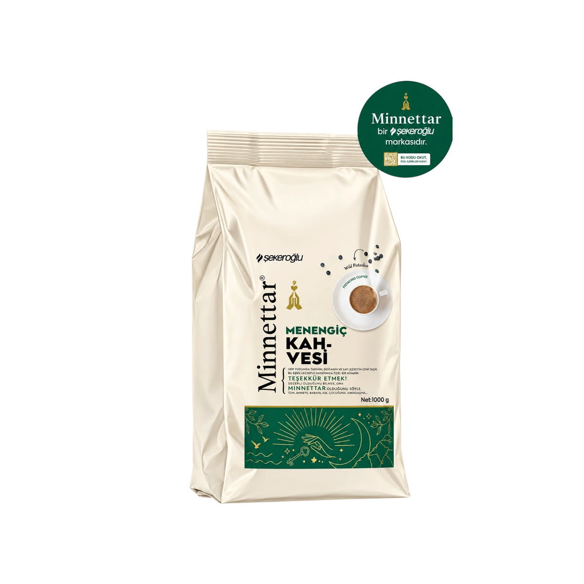 Şekeroğlu Minnettar Menengiç Koffie – Cafeïnevrij – Wilde Pistache – 1 kg
