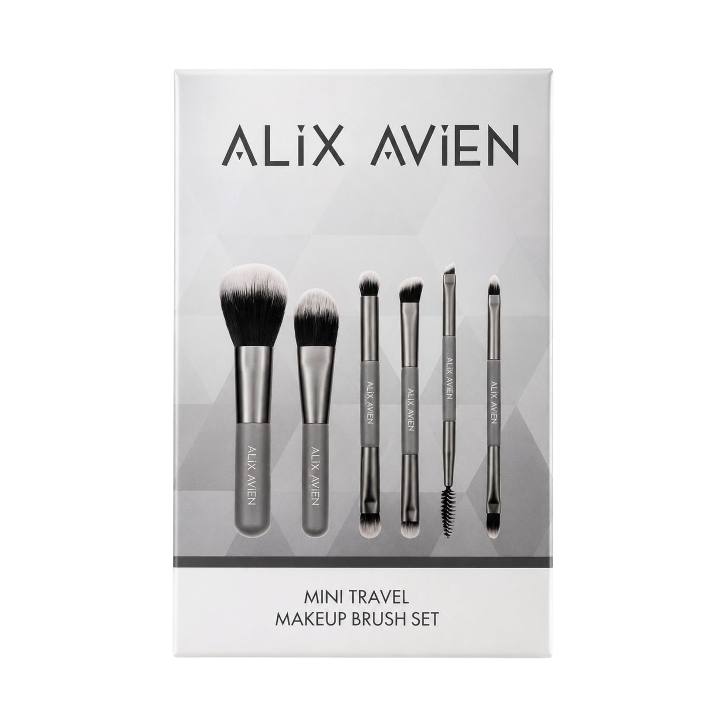 Alix Avien Mini Travel Makeup Brush Set – 6-Delige Reis Make-up Kwastenset
