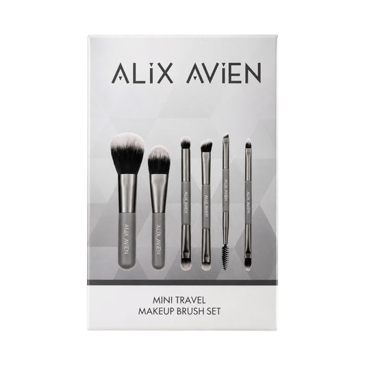 Alix Avien Mini Travel Makeup Brush Set – 6-Delige Reis Make-up Kwastenset