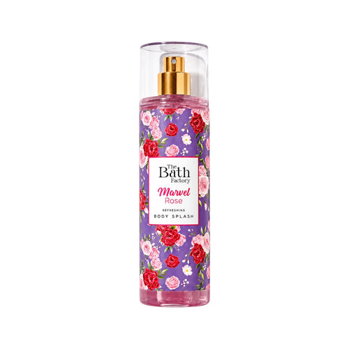 The Bath Factory Marvel Rose Refreshing Body Splash – Bloemige Body Mist 200 ml