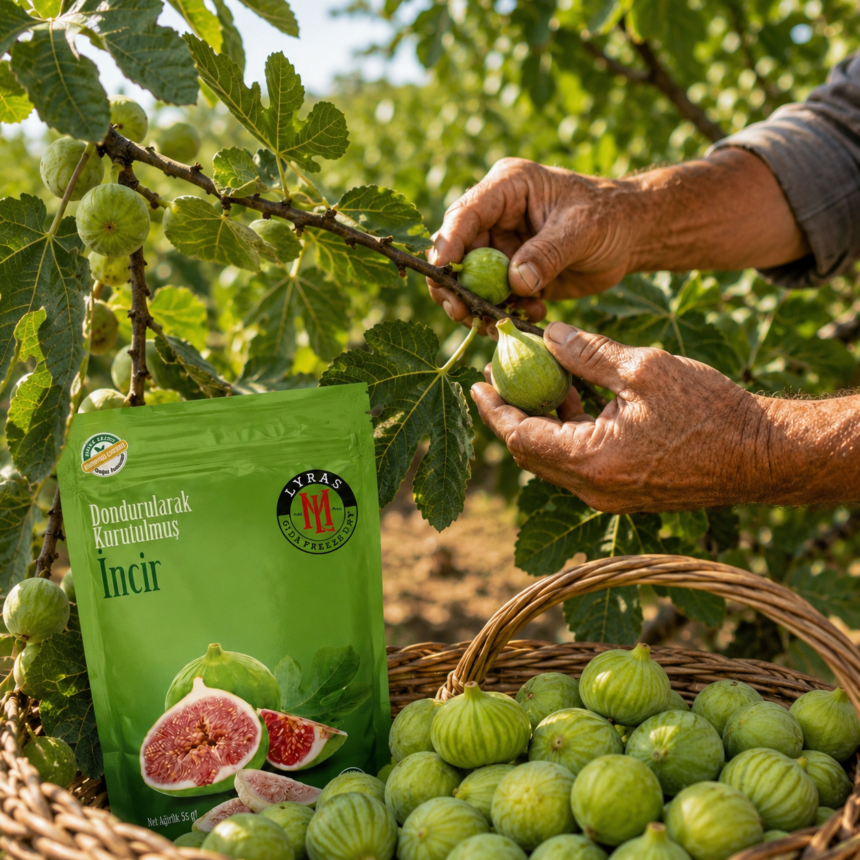 Madame Lyras Gevriesdroogde Vijgen (İncir) 16g – 100% Natuurlijk Fruit Snack
