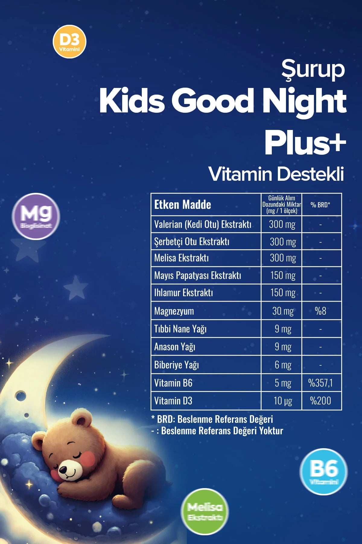 Zühre Ana Kids Good Night Plus Uyku Şurubu 150 ml | Voedingssupplement Aardbeiensmaak