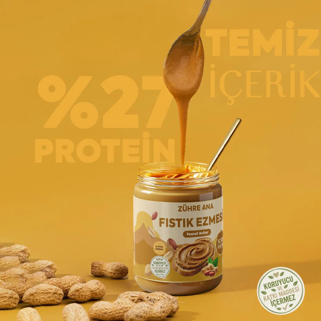 Zühre Ana Yer Fıstığı Ezmesi 315 g | 100% Pindakaas