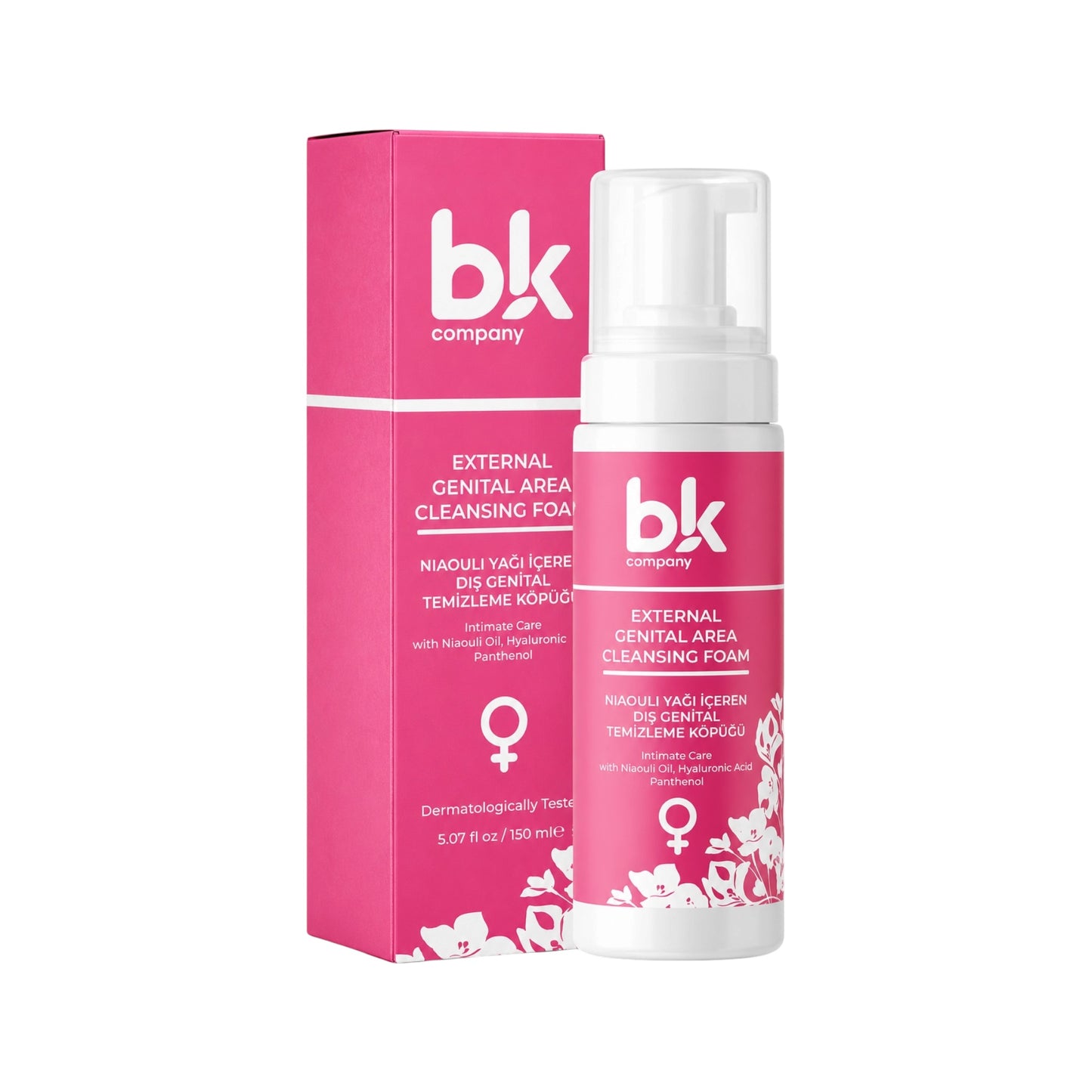 BK Company Intieme Wasfoam met Niaouli Olie - 150 ml