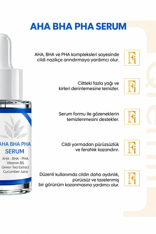 Qremfi AHA BHA PHA Serum – Tegen Mee-eters & Grove Poriën – 30 ml