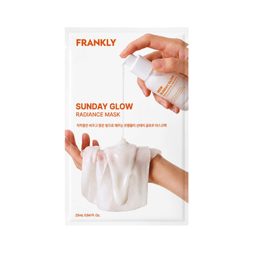 Frankly Sunday Glow Radiance Mask – Hydraterend & Verhelderend Sheetmasker 25 ml