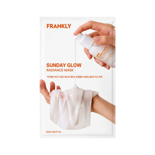 Frankly Sunday Glow Radiance Mask – Hydraterend & Verhelderend Sheetmasker 25 ml