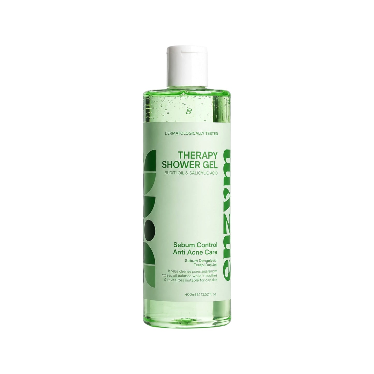 Enzym Therapy Shower Gel Buriti Oil & Salicylic Acid 400 ml – Douchegel voor Gemengde en Vette Huid