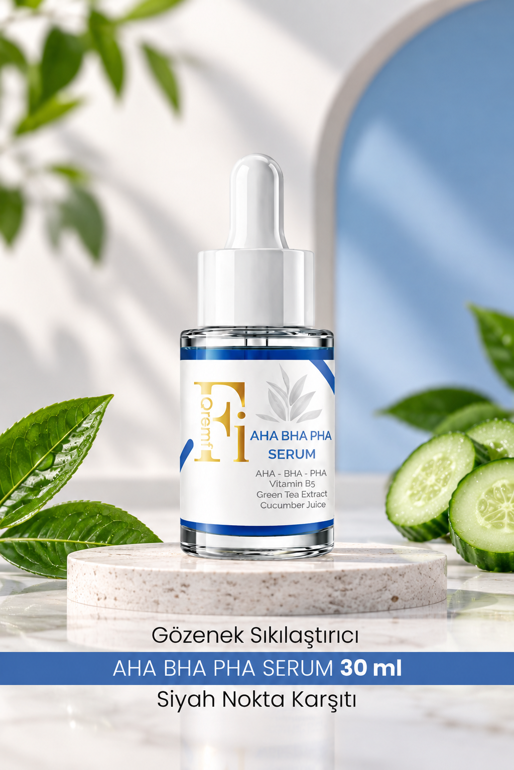 Qremfi AHA BHA PHA Serum – Tegen Mee-eters & Grove Poriën – 30 ml