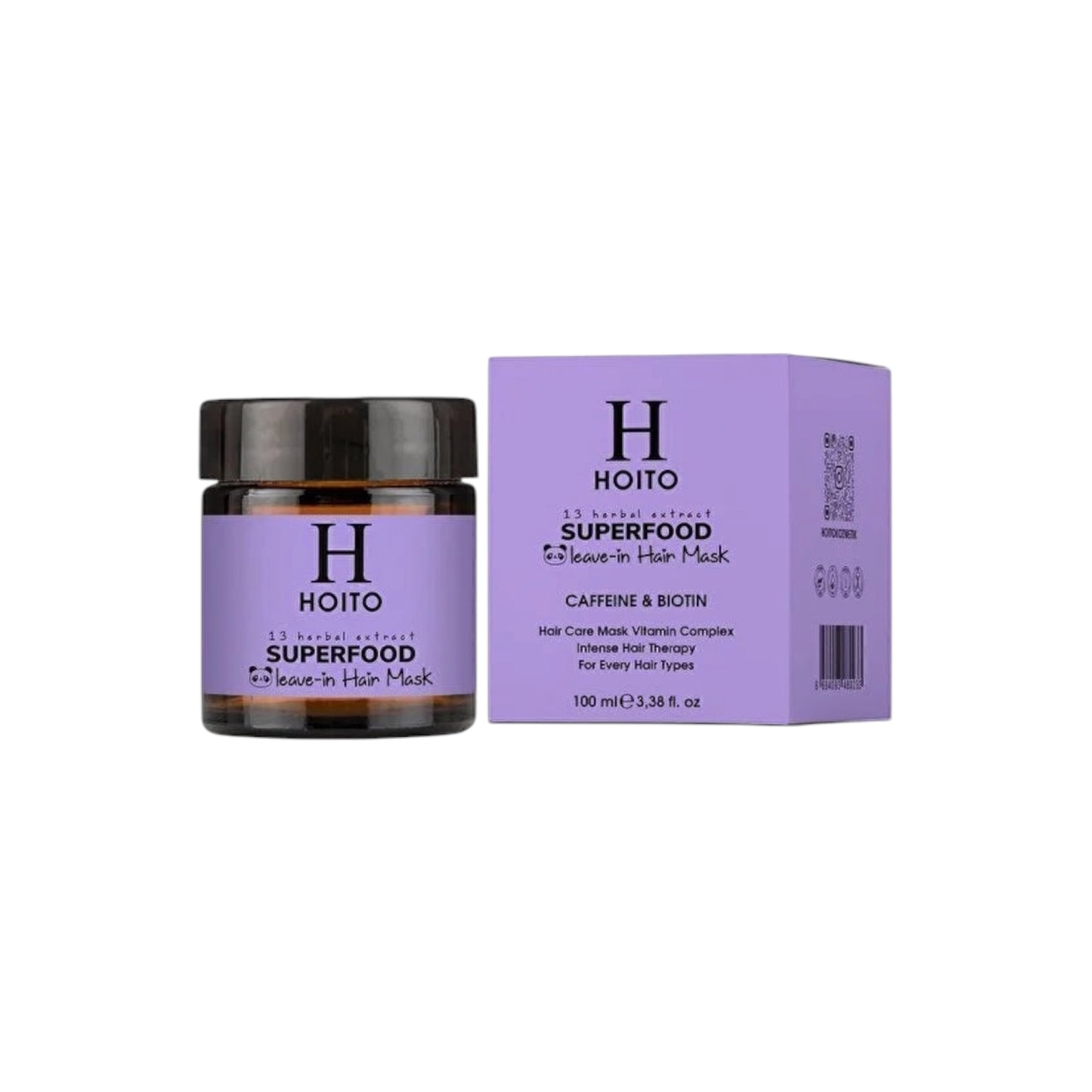 Hoito Superfood Leave-in - Haarmasker met 13 Kruidenextracten, Voedend en Versterkend, Vitaminecompex, Tegen Haaruitval - 100 ml