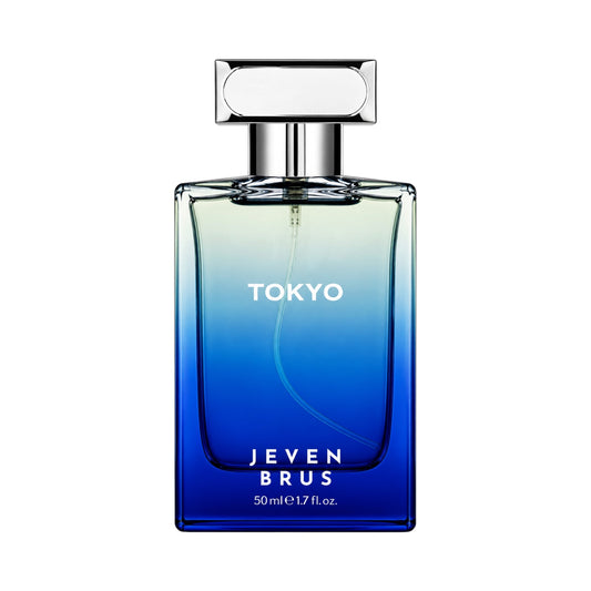 Jeven Brus Tokyo Eau de Parfum 50 ml – Frisse Herenparfum met Munt, Citrus, Cederhout, Vetiver en Sandelhout