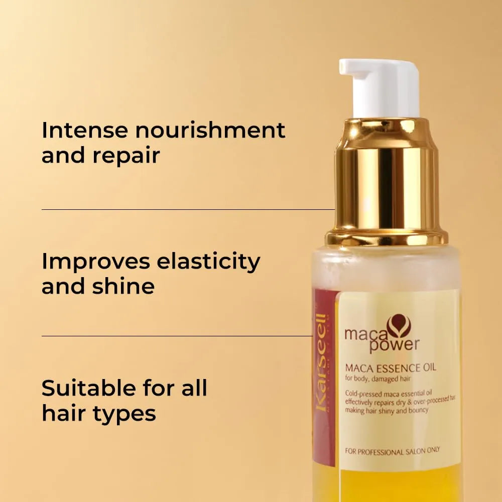 Karseell Maca Collageen Haarmasker + Haarolie – Gift Set 500ml + 50ml