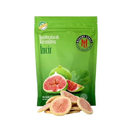Madame Lyras Gevriesdroogde Vijgen (İncir) 16g – 100% Natuurlijk Fruit Snack
