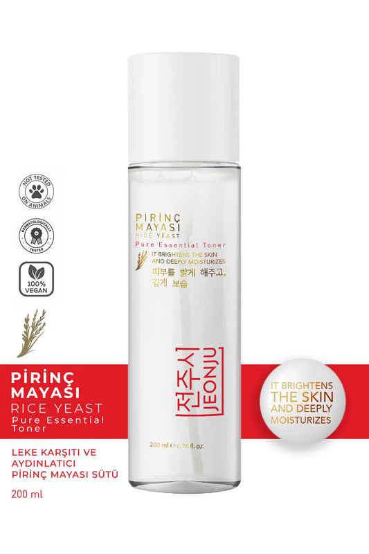 Jeonju Rice Yeast Toner – Met Rijstextract & Niacinamide – Hydraterende & Egaliserende Gezichtstoner – Voor Alle Huidtypes – 200 ml