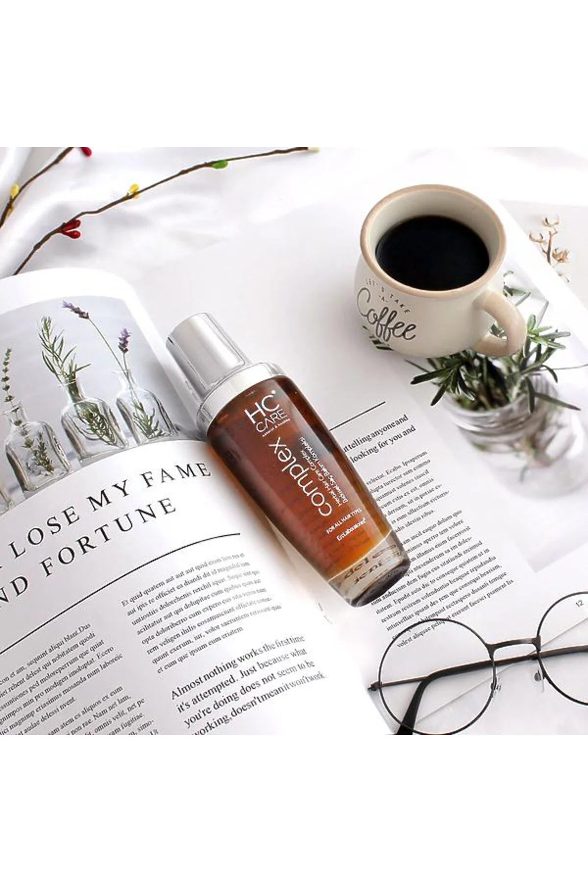 HC Care Complex Herbal Hair Serum – Natuurlijke Haarverzorging – Anti-Frizz, Hydratatie & Glans – Voor Droog & Beschadigd Haar – 100 ml