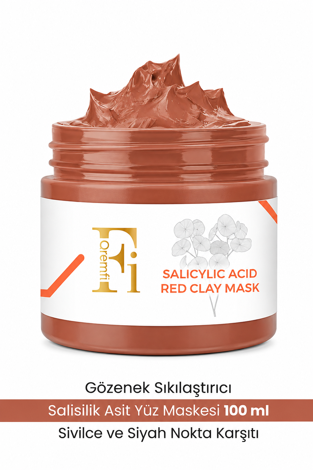 Qremfi Salicylic Acid Red Clay Mask 100 ml – Kleimasker met Salicylzuur