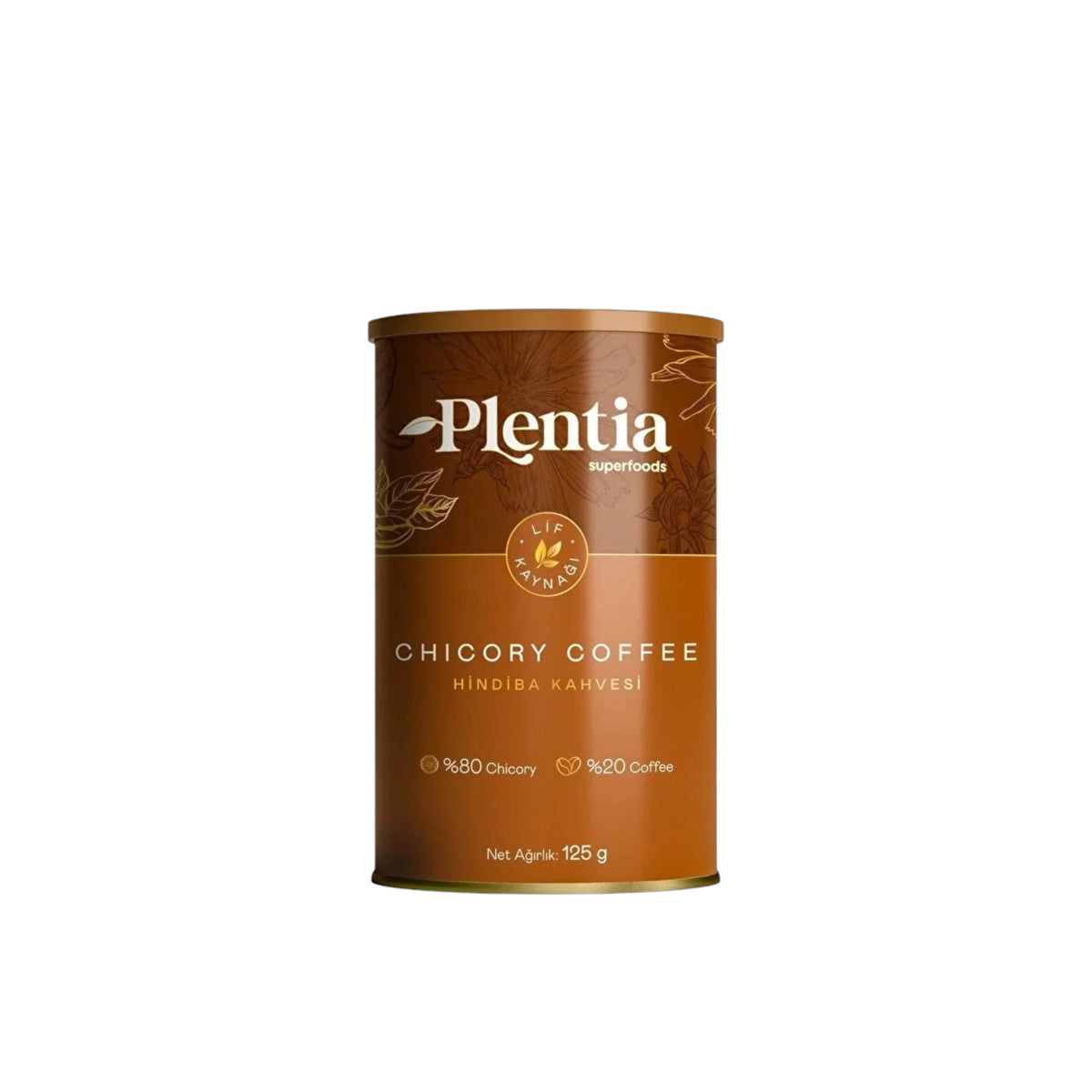 Plentia Chicory Coffee – Cichoreikoffie met 20% Koffie – 125 g