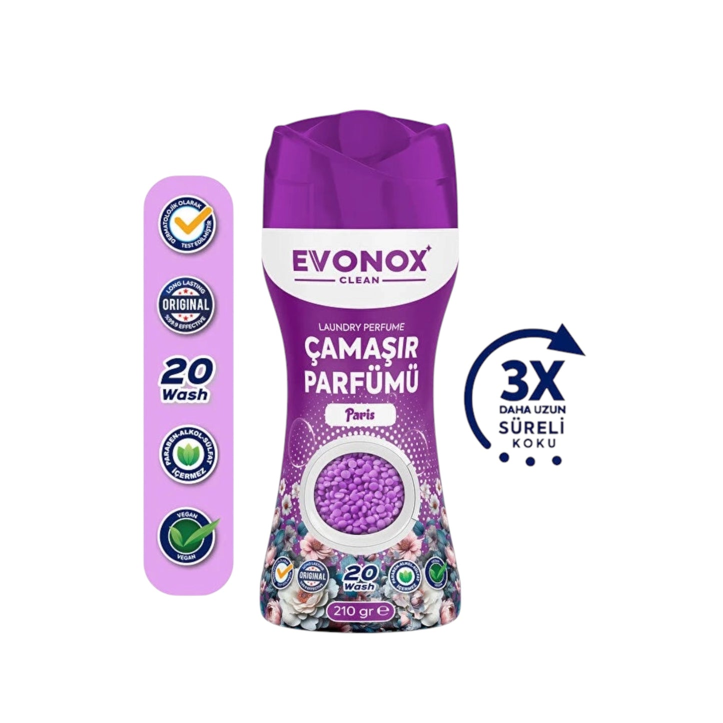 Evonox Clean Çamaşır Parfümü – Paris 210 gr