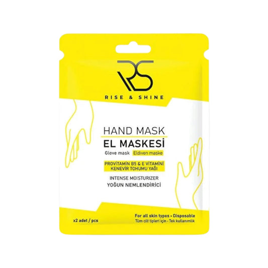 Rise & Shine Hand Mask Gloves – Hydraterend Handmasker voor Droge & Ruwe Handen – Verzachtend & Verzorgend – 1 Paar