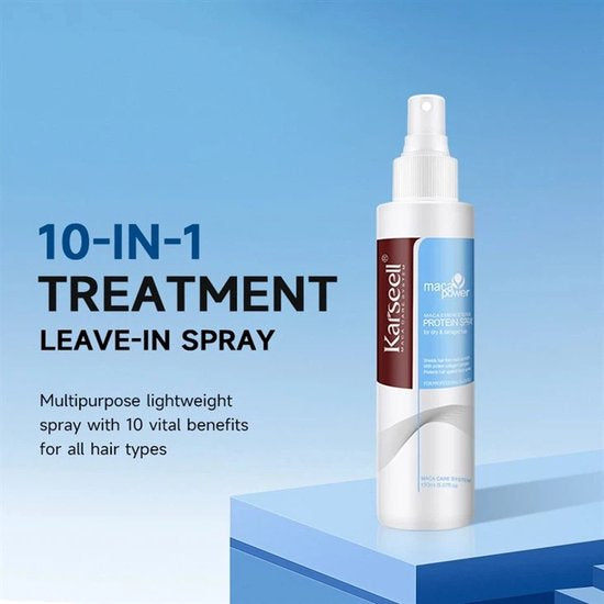 Karseell Protein Leave-In Spray – Hydraterende & Ontklittende Haarverzorging – Anti-Frizz & Hittebescherming – Voor Alle Haartypes – 200 ml