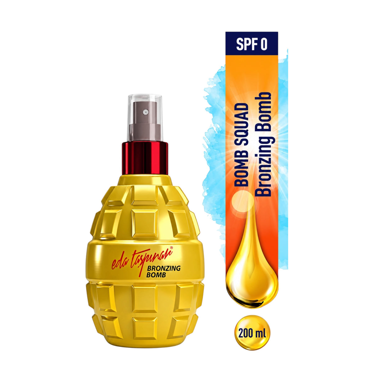 Eda Taşpınar Bronzing Bomb Snelbruiningsolie SPF 0 – 200 ml