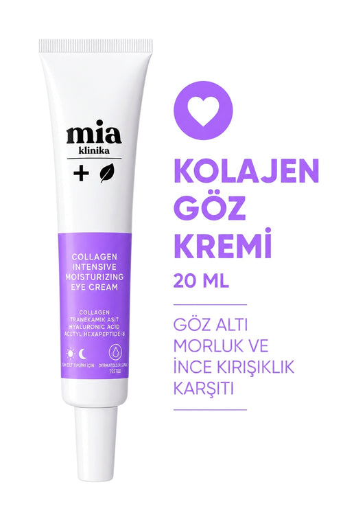 Mia Klinika Collagen Intensive Moisturizing Eye Cream – Oogcrème met Collageen, Peptiden & Hyaluronzuur – 20 ml