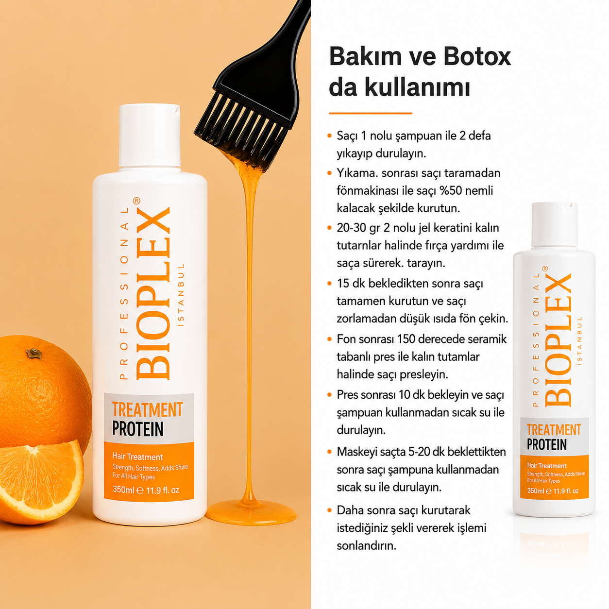 Bioplex Treatment Protein  Keratine Haarbehandeling 350 ml – Herstellende Proteïne Verzorging voor Droog & Beschadigd Haar