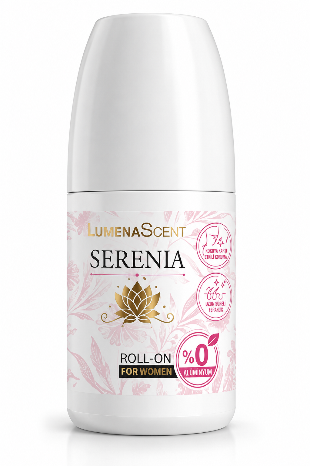 LumenaScent Serenia Roll-On Deodorant voor Vrouwen 50 ml – Aluminiumvrij – Ondersteunt Okselverzorging & Langdurige Frisheid