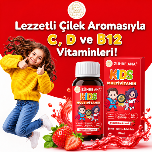 Zühre Ana Kids Voordeelpakket – Multivitamine Siroop | Omega 3 Visolie Siroop | Kids Cacaopasta