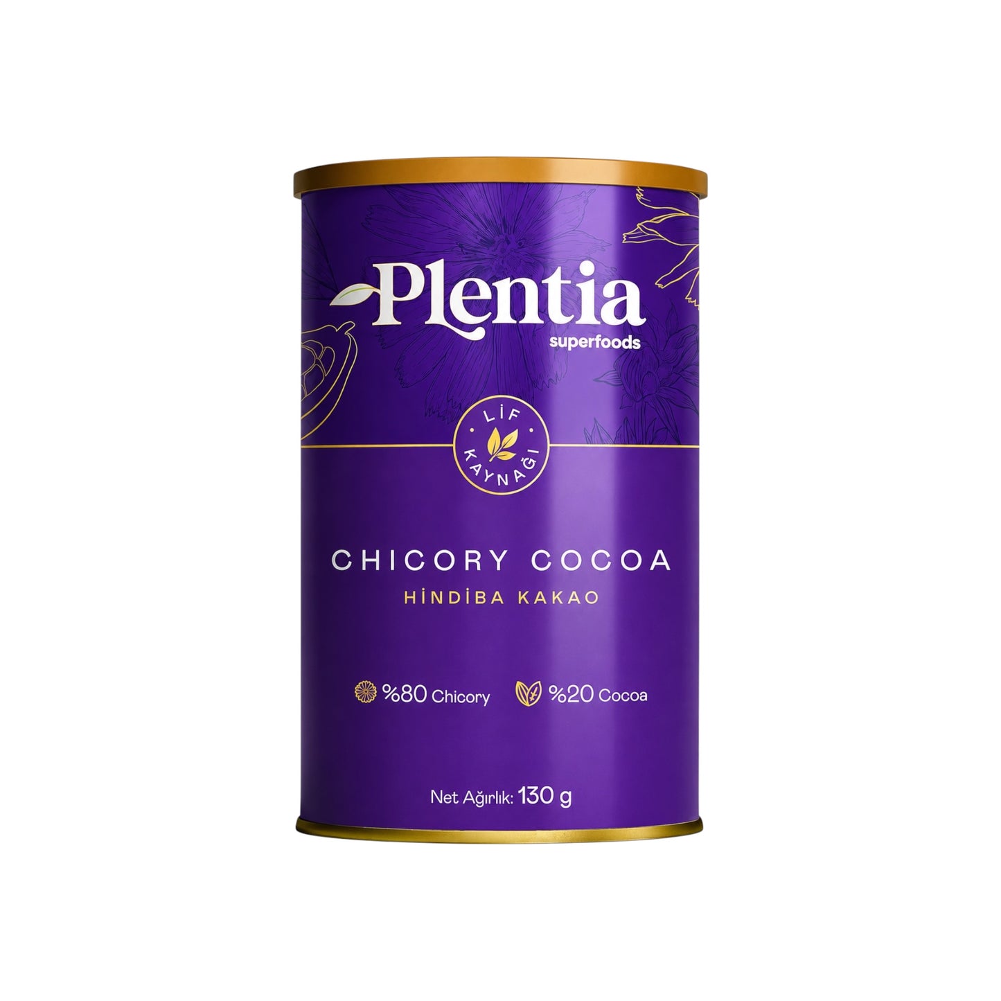 Plentia Superfoods Chicory Cocoa – Cichorei & Cacao Drank 130 g