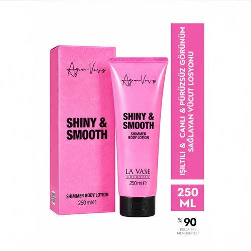 La Vase Shiny & Smooth Shimmer Body Lotion – Hydraterende Bodylotion met Hyaluronzuur, Panthenol &amp; Shea Butter – 250 ml