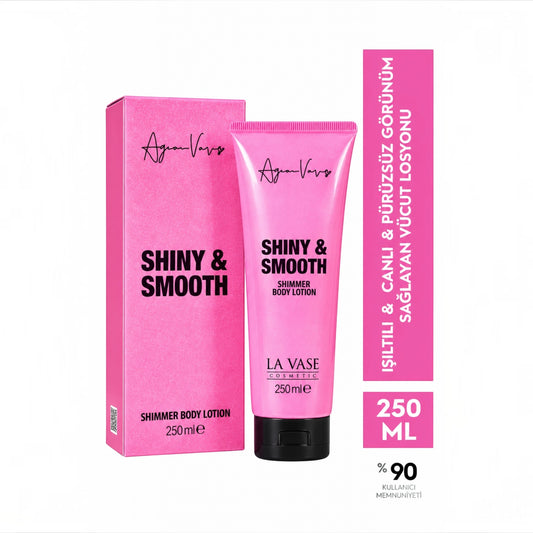 La Vase Shiny & Smooth Shimmer Body Lotion – Hydraterende Bodylotion met Hyaluronzuur, Panthenol &amp; Shea Butter – 250 ml