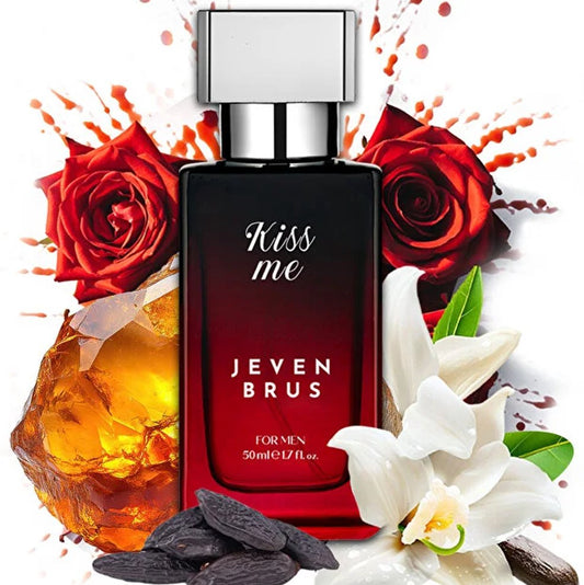 Jeven Brus Kiss Me Eau de Parfum – Fris & Houtachtig Herenparfum – Citrus, Vanille & Houttonen – Elegant & Langdurig – 50 ml