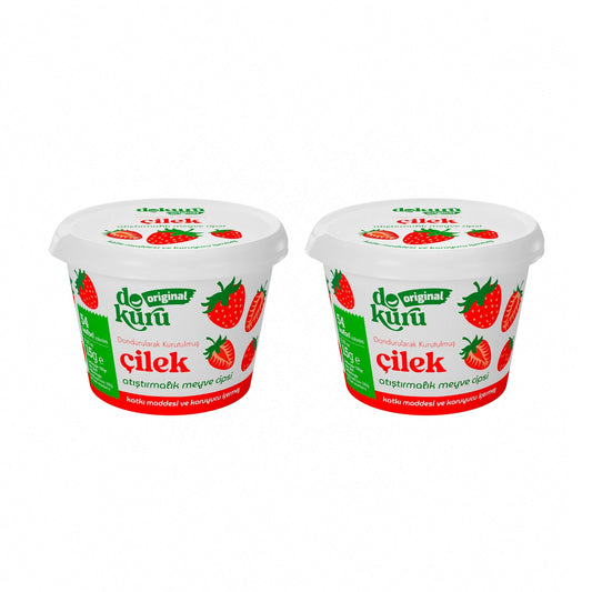 dokuru Gevriesdroogde Aardbei Fruit Chips 2-Pack – 2 x 15 g