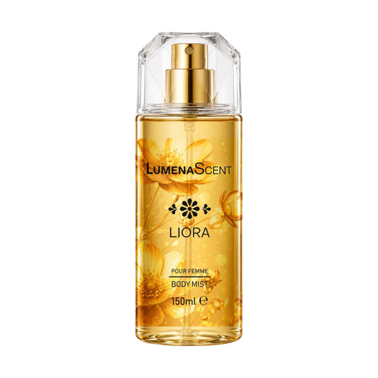 LumenaScent Liora Body Mist Pour Femme 150 ml – Elegante Dames Body Spray met Bloemige & Warme Geur