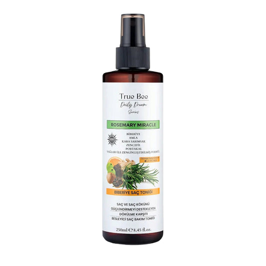 True Bee Rosemary Hair Tonic – Leave-In Haarverzorging – Hydratatie, Glans & Hoofdhuidverzorging – Voor Alle Haartypes – 250 ml